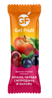 Батончик фруктовый GET FRUIT c вишней,черной смородиной и яблоком 8,4кг (280*30гр) НОВИНКА