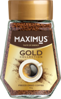 Кофе Gold Collection в стеклянной банке 95гр*12шт ТМ Maximus